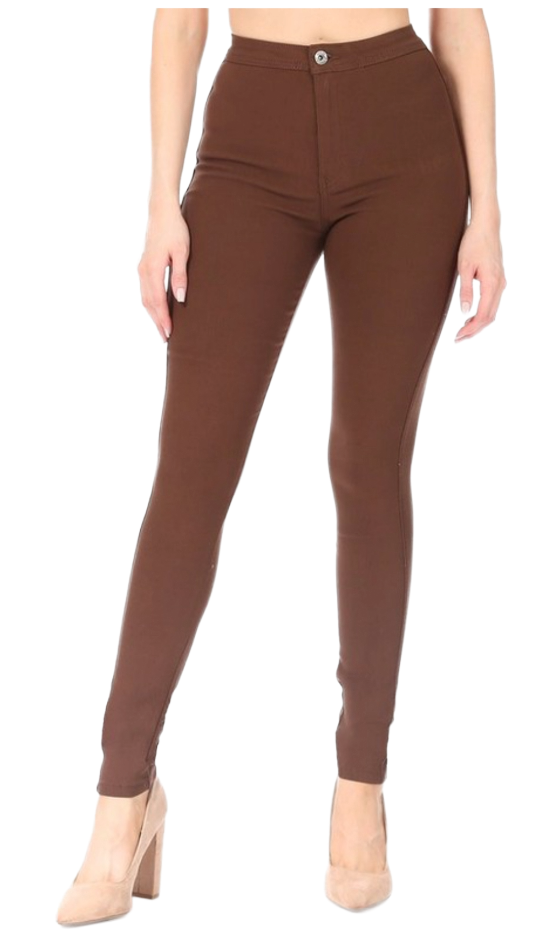 JC JQ High Waist Super stretchy Mocha Jagging jeans