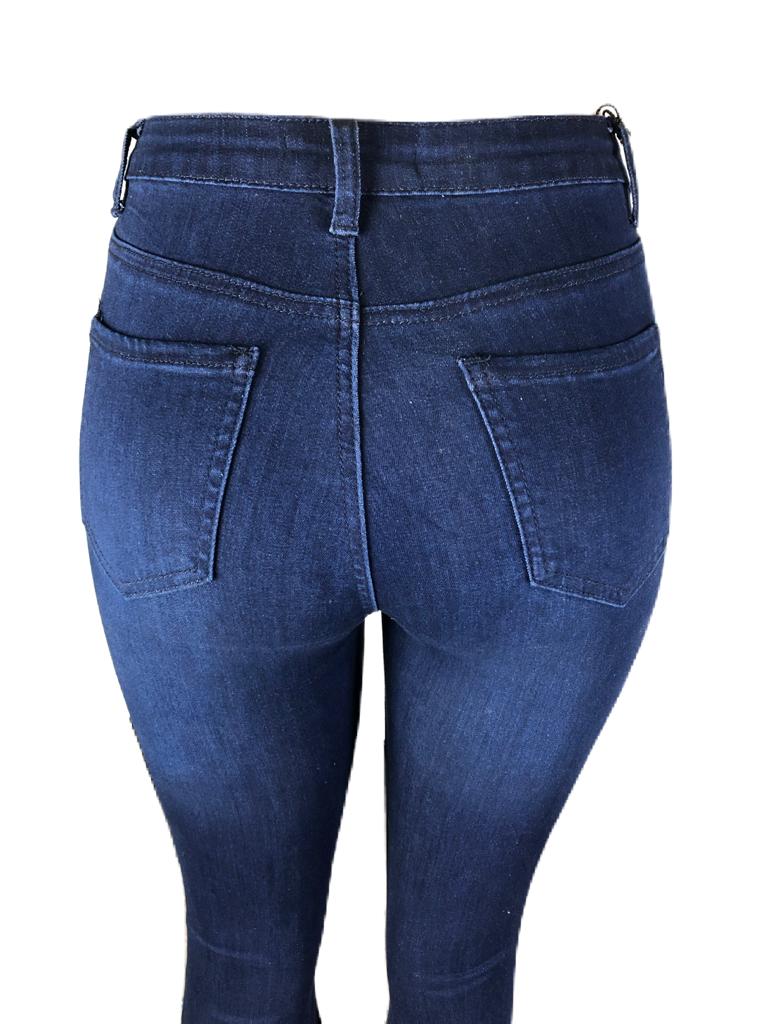 High waist bell bottom jeans for women