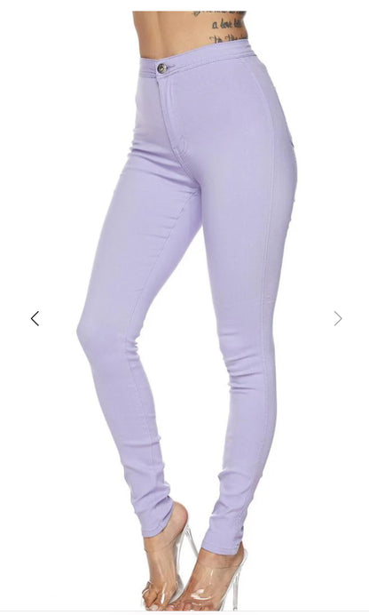 JC JQ High Waist Super stretchy Lavender Jagging jeans