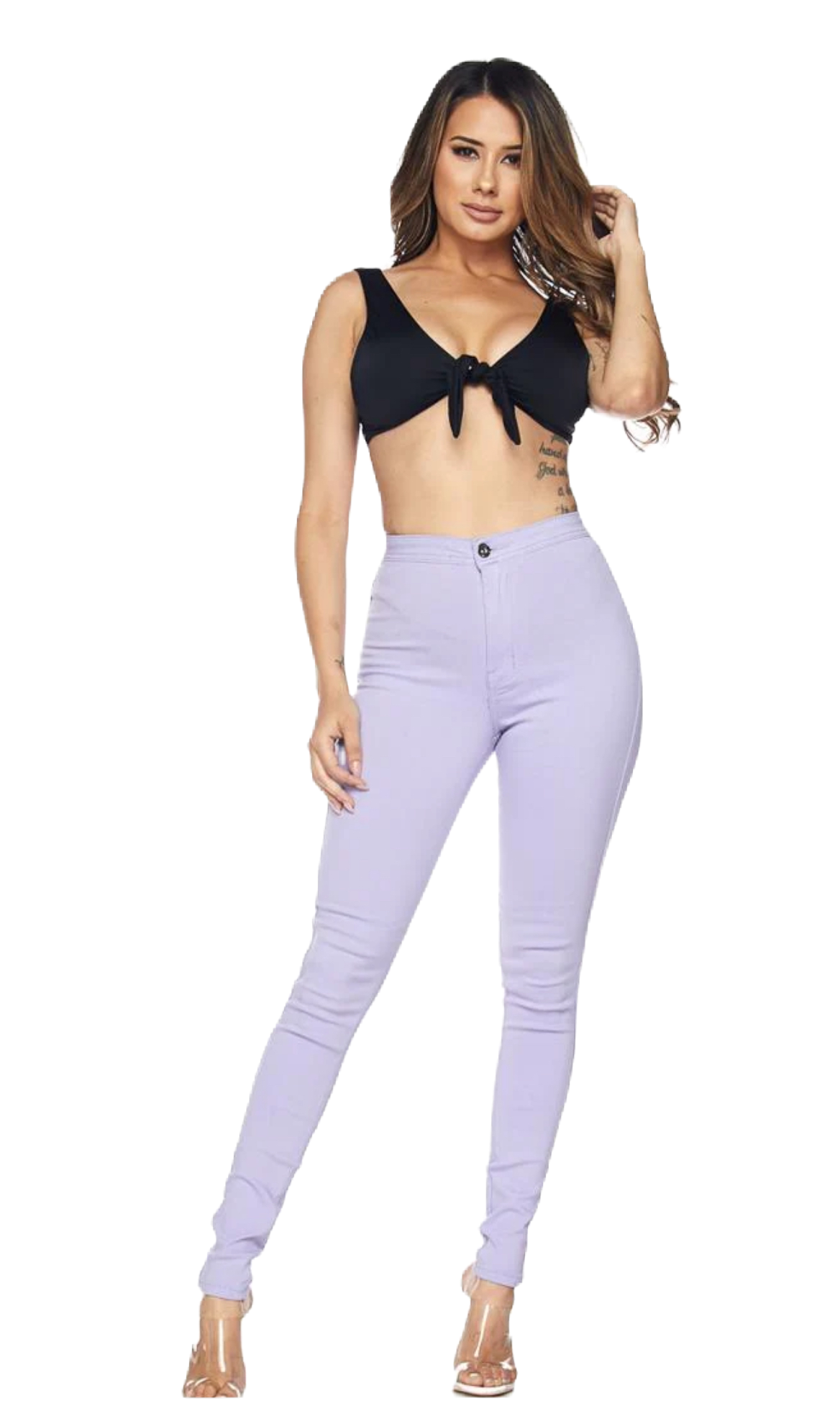 JC JQ High Waist Super stretchy Lavender Jagging jeans