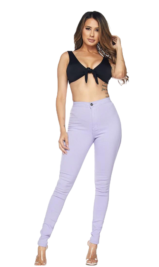 JC JQ High Waist Super stretchy Lavender Jagging jeans