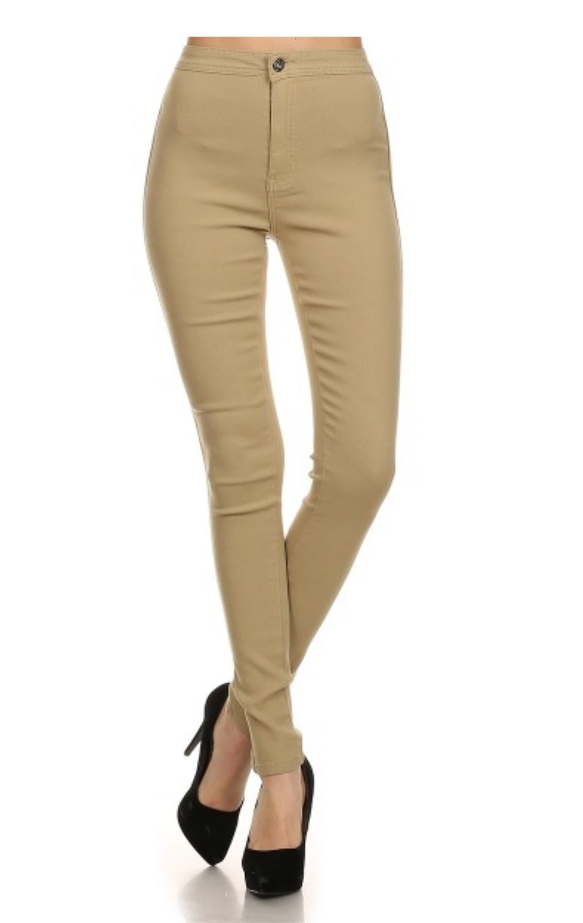 JC JQ High Waist Super stretchy khaki Jagging jeans