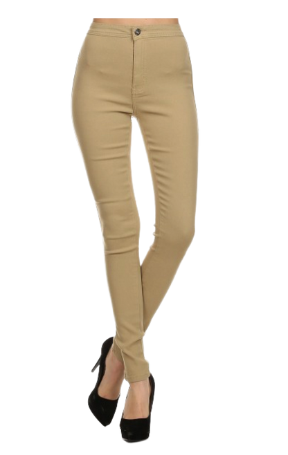 JC JQ High Waist Super stretchy khaki Jagging jeans