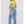 Load image into Gallery viewer, High Waist Flared Bottom Medium Blue Denim Jeans
