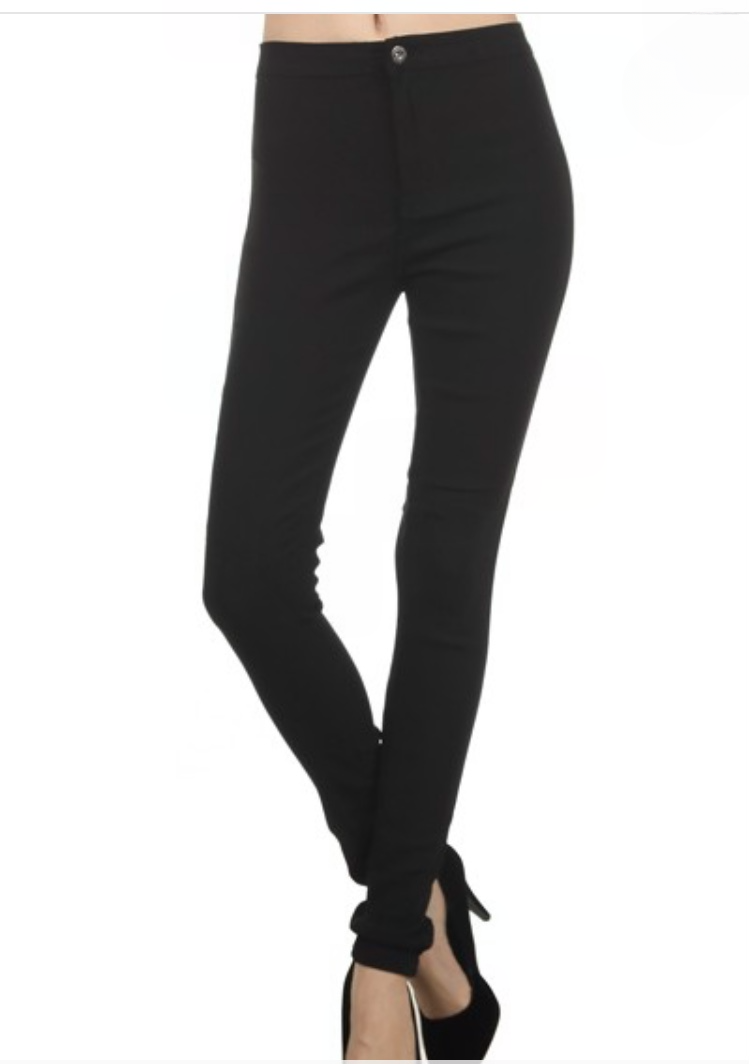 Black high waist Skinny Jeans for Women