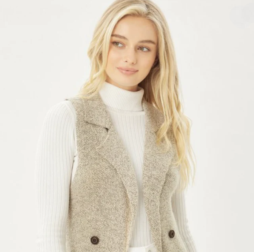 Women Sleeveless Cardigan