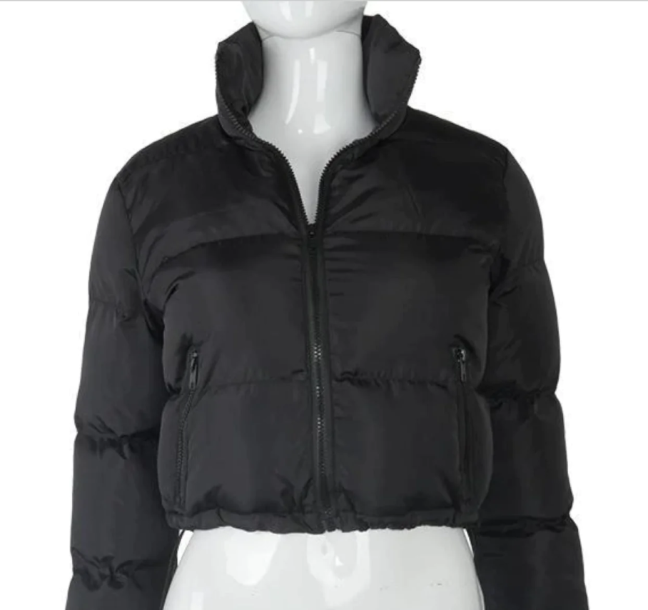 Women Crop Puffer Jacket
