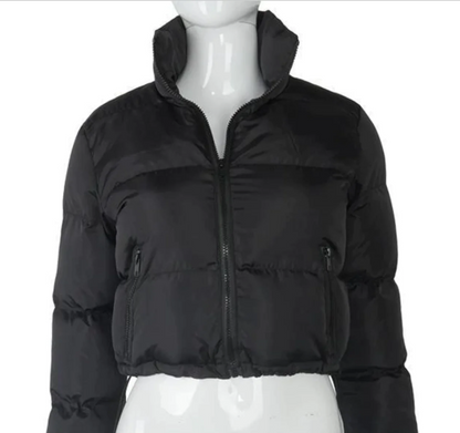 Women Crop Puffer Jacket