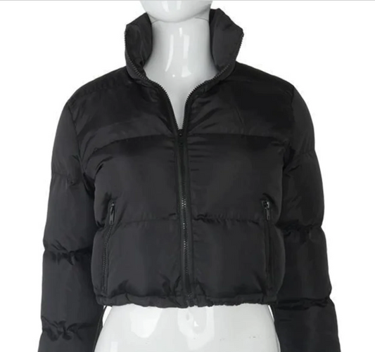 Women Crop Puffer Jacket