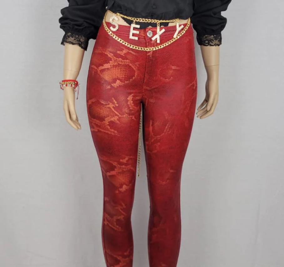 Skinny Jeans for Women | Snake Skin Print