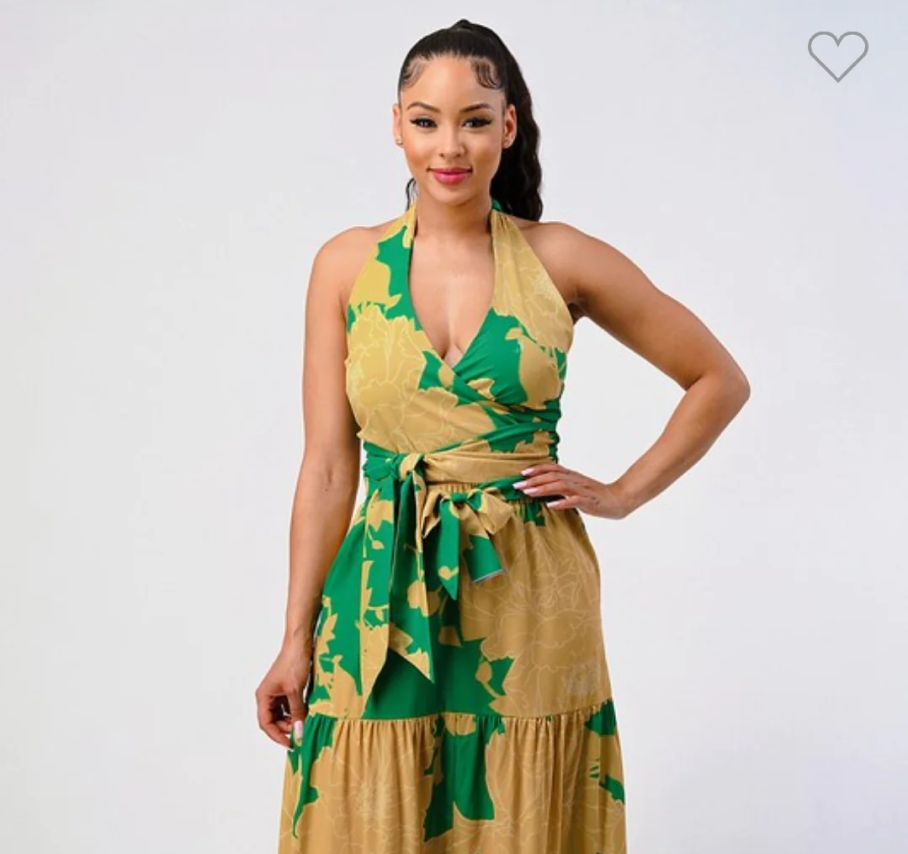 Floral Dress | Two- Piece Vacation Set