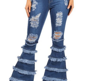 Bell bottom Jeans Wide Leg  High Waist