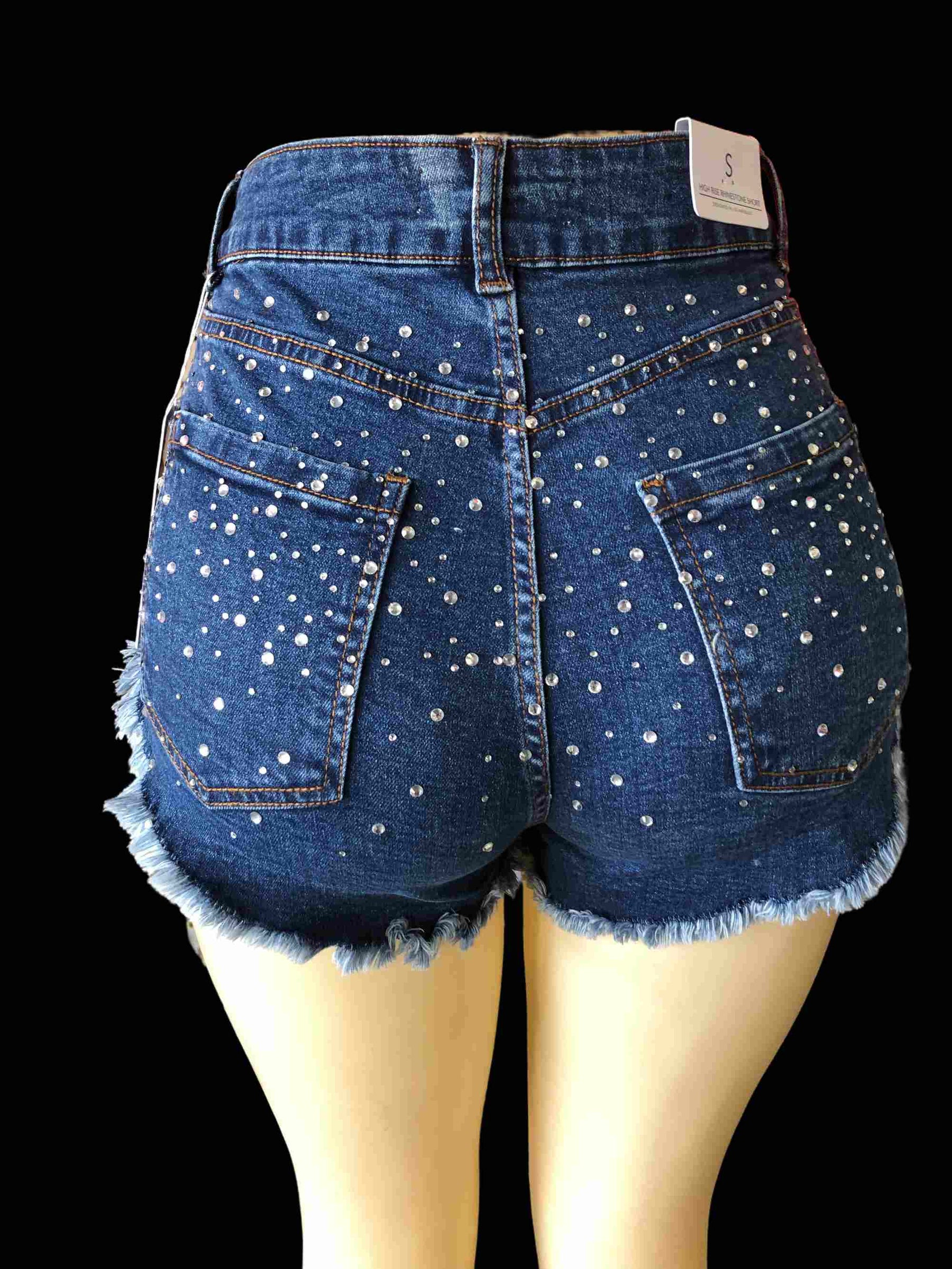 High waist stars all over shorts