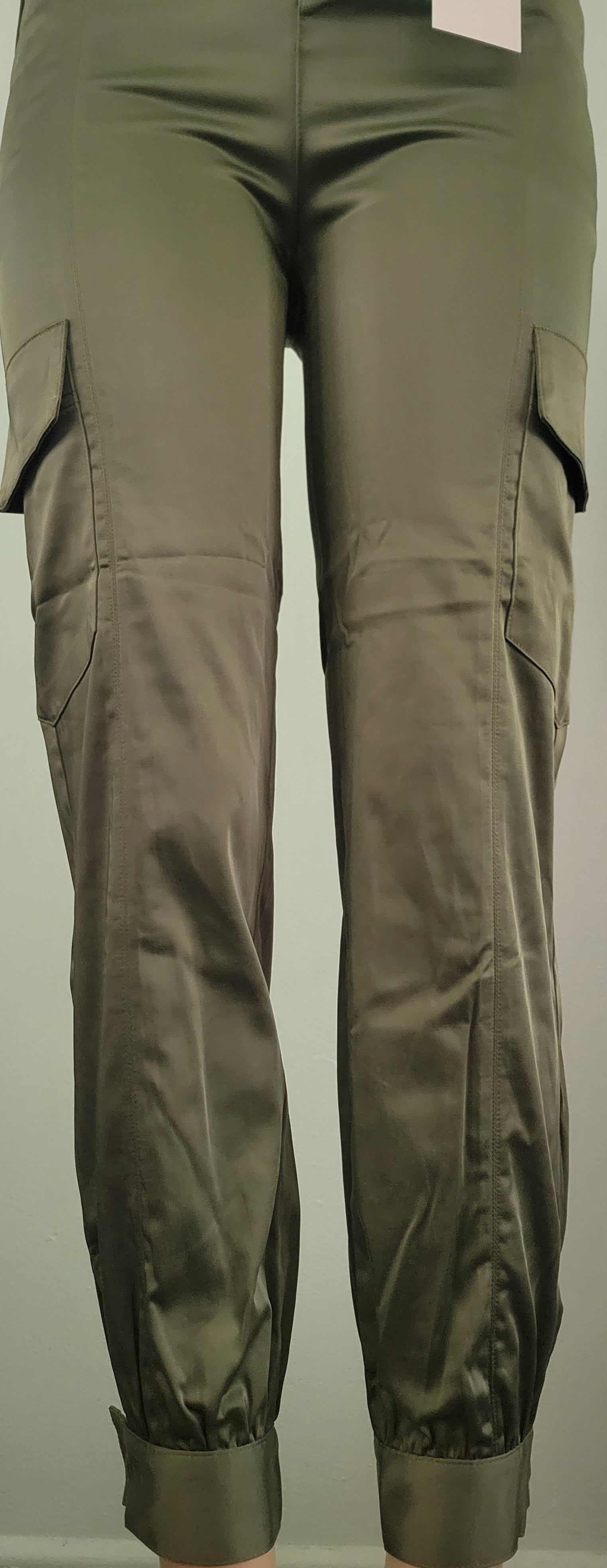 Cotton Satin Cargo Pant