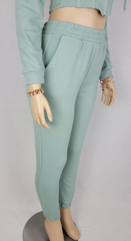 Two Piece Crop Jogger Set