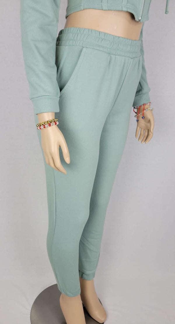 Two Piece Crop Jogger Set