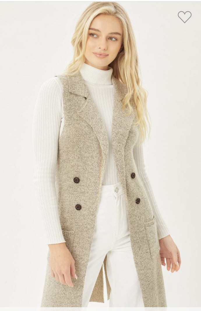 Women Sleeveless Cardigan