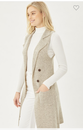 Women Sleeveless Cardigan