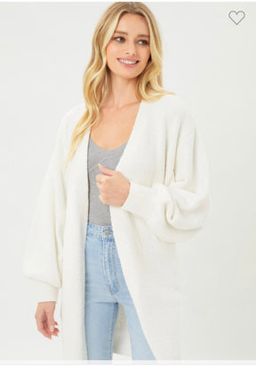 Bishop Sleeve Women Cardigan