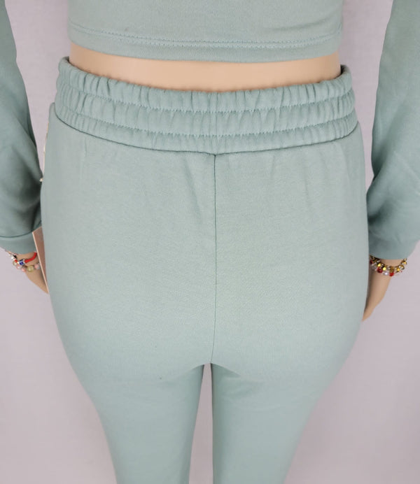 Two Piece Crop Jogger Set