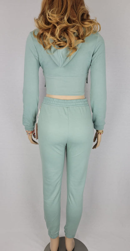 Two Piece Crop Jogger Set