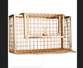 Women cage clutch handbag