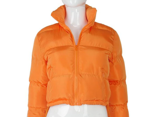 Women Crop Puffer Jacket