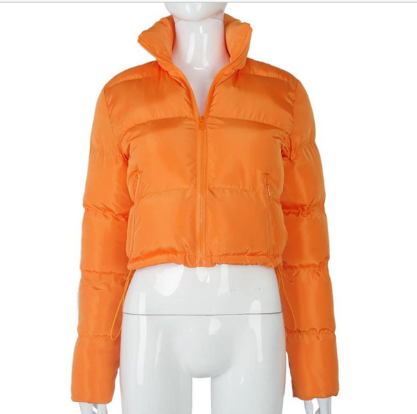 Women Crop Puffer Jacket